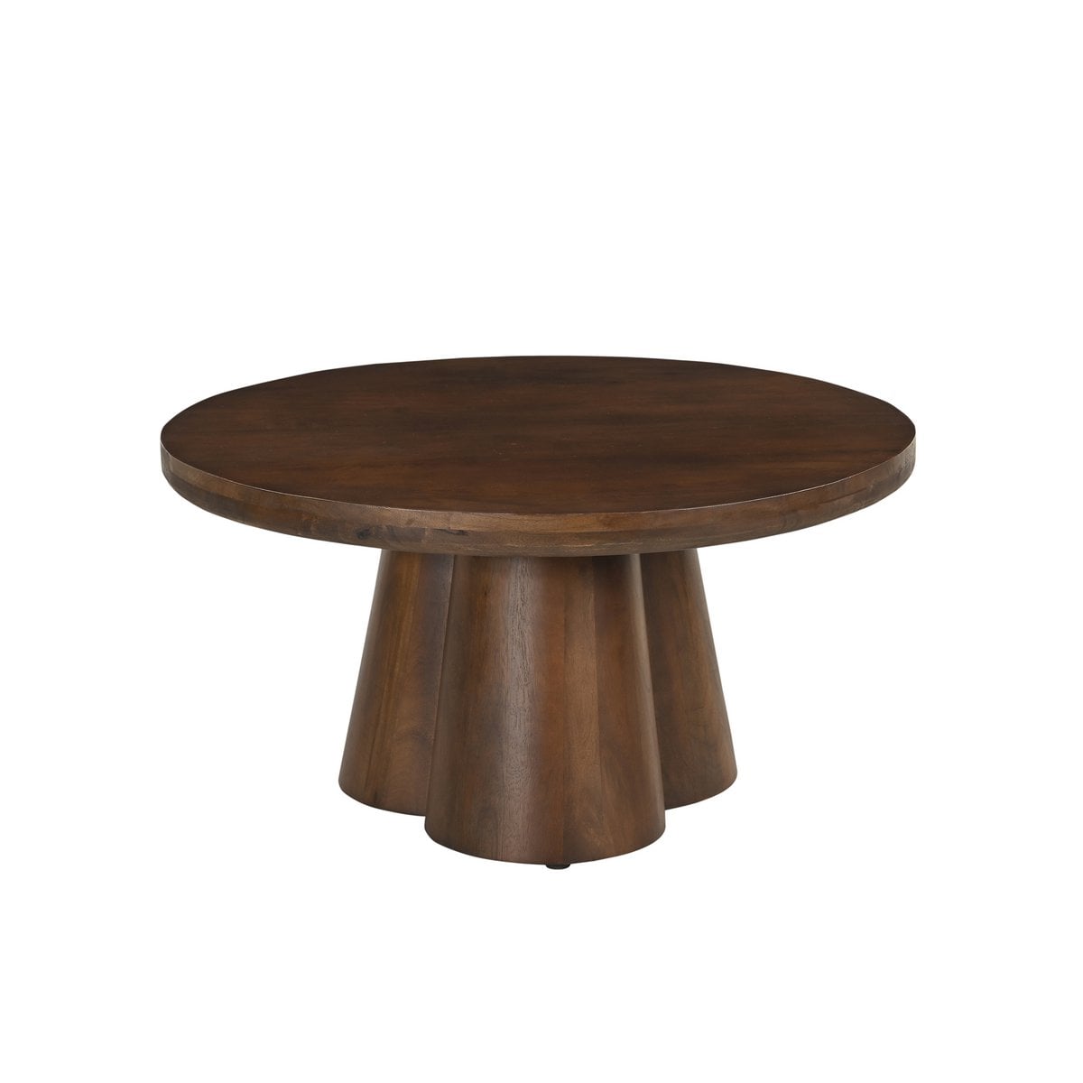 Runder Couchtisch aus Mangoholz, Ø, 80 × 40 cm | VIA X SELECTION