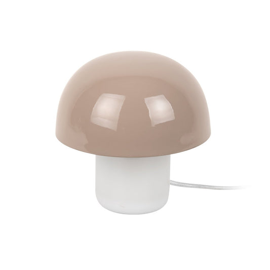 Leitmotiv Nuevo Mini Mushroom Tischleuchte mit Milchglasbasis in in Grau | VIA X SELECTION