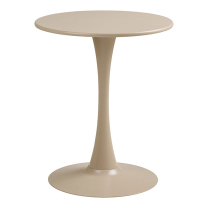 Runder Bistrotisch aus Stahl in Taupe, Ø 60 cm | VIA X SELECTION