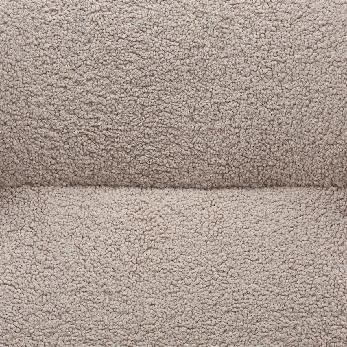 Sessel mit Hocker in Teddyfell-Optik in Taupe | VIA X SELECTION