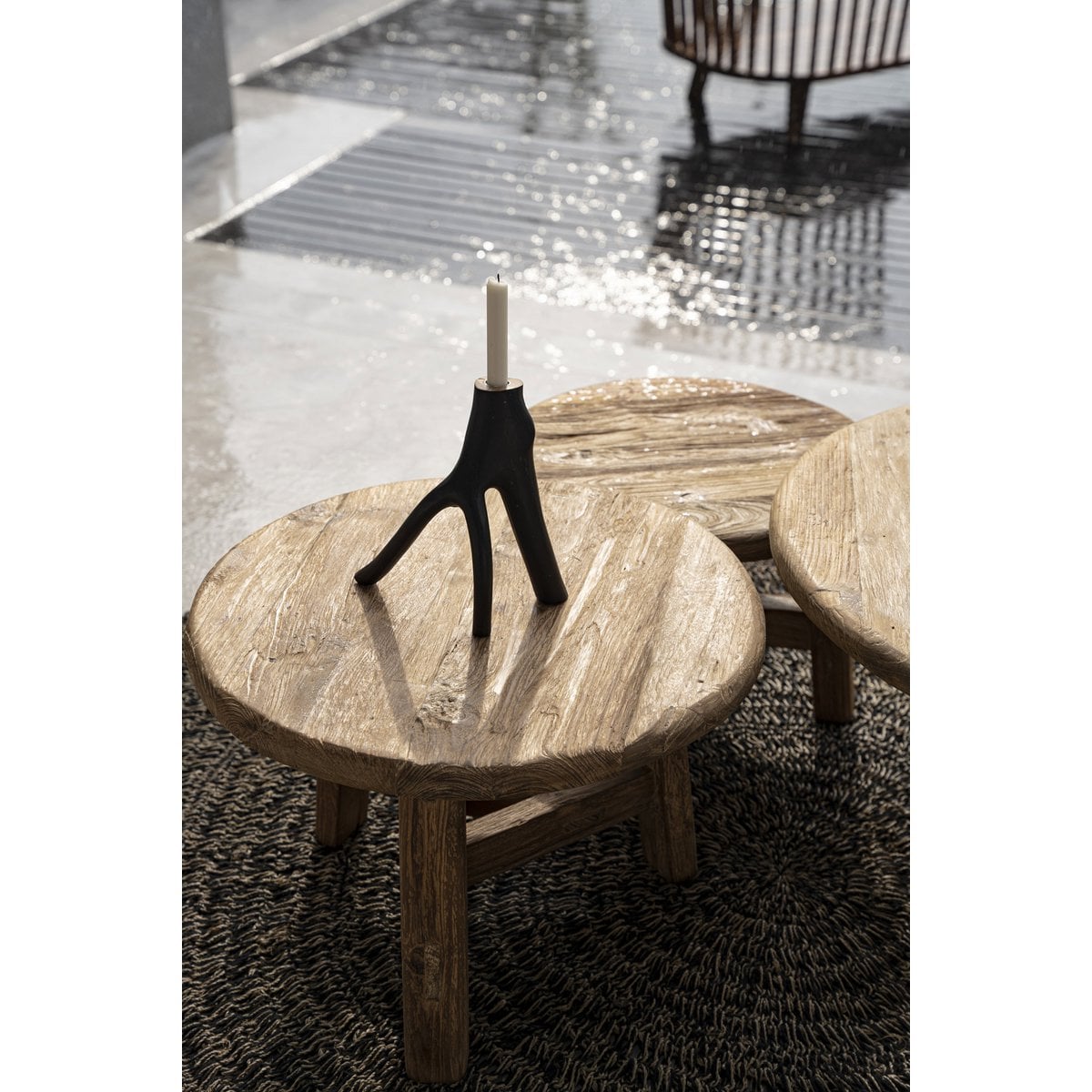 Couchtisch aus recyceltem Teakholz, 60 × 60 × 40 cm | VIA X SELECTION