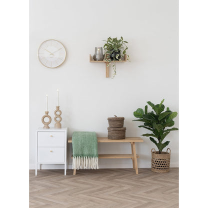 Plaid aus Wollmix in Grün, 130 × 170 cm | VIA X SELECTION