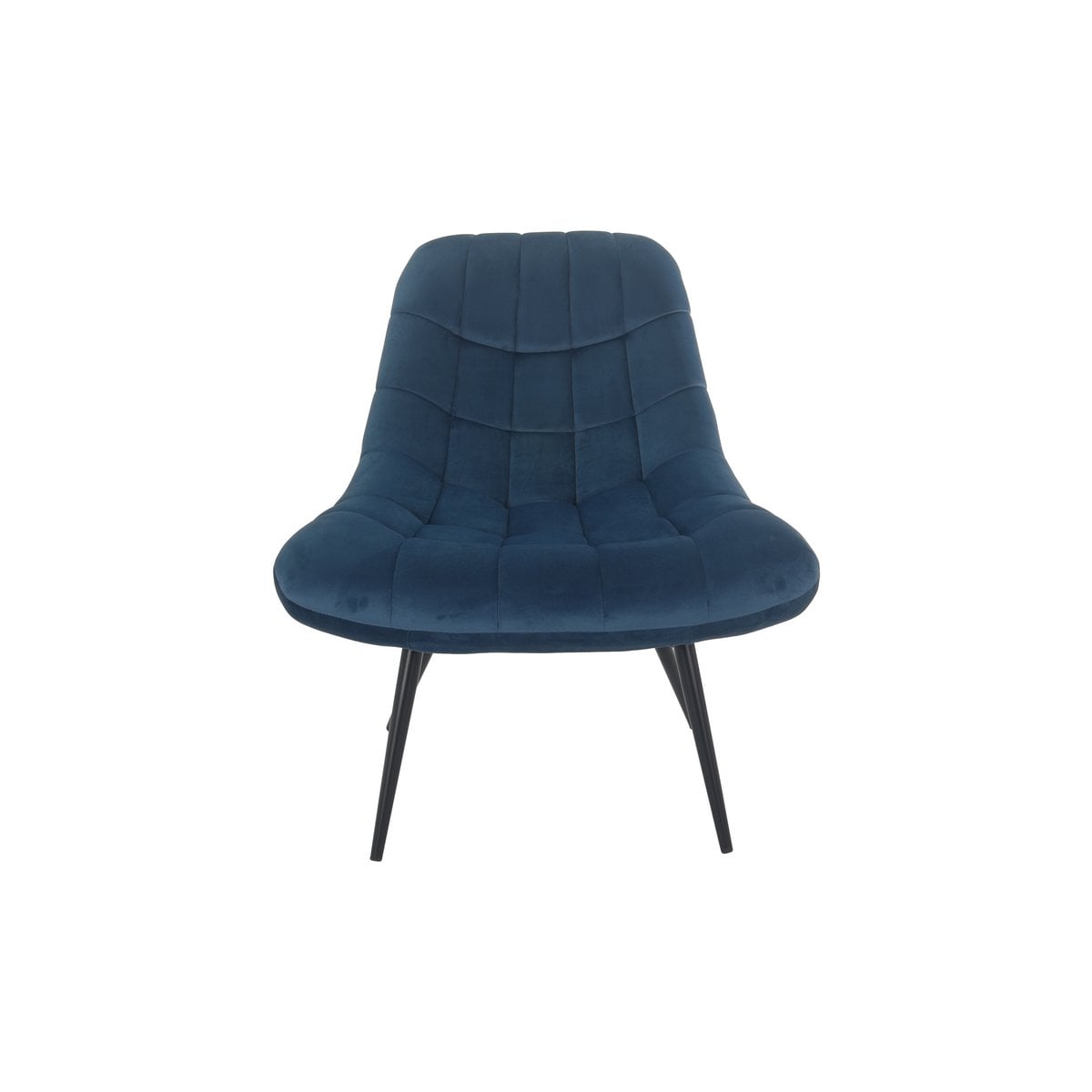 Loungesessel aus Samt blau mit XXL-Sitzfläche | VIA X SELECTION
