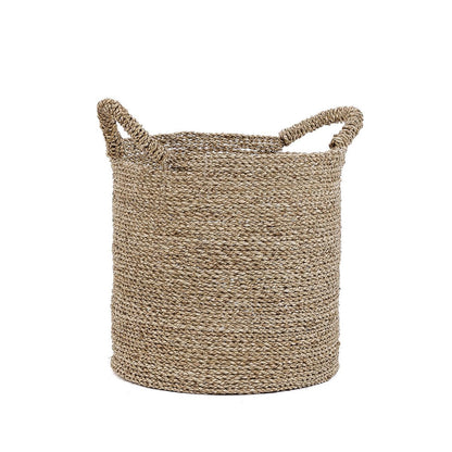 Korb aus Seegras natur, 37 × 37 × 47 cm | VIA X SELECTION