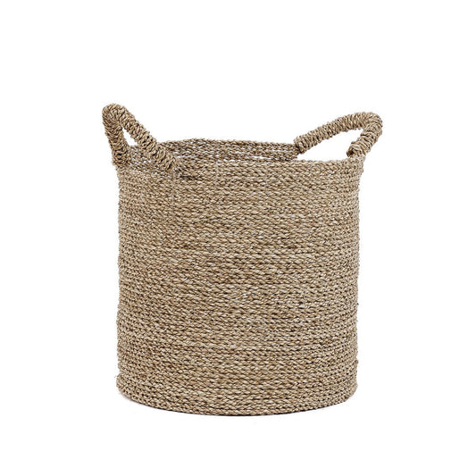 Korb aus Seegras natur, 37 × 37 × 47 cm | VIA X SELECTION