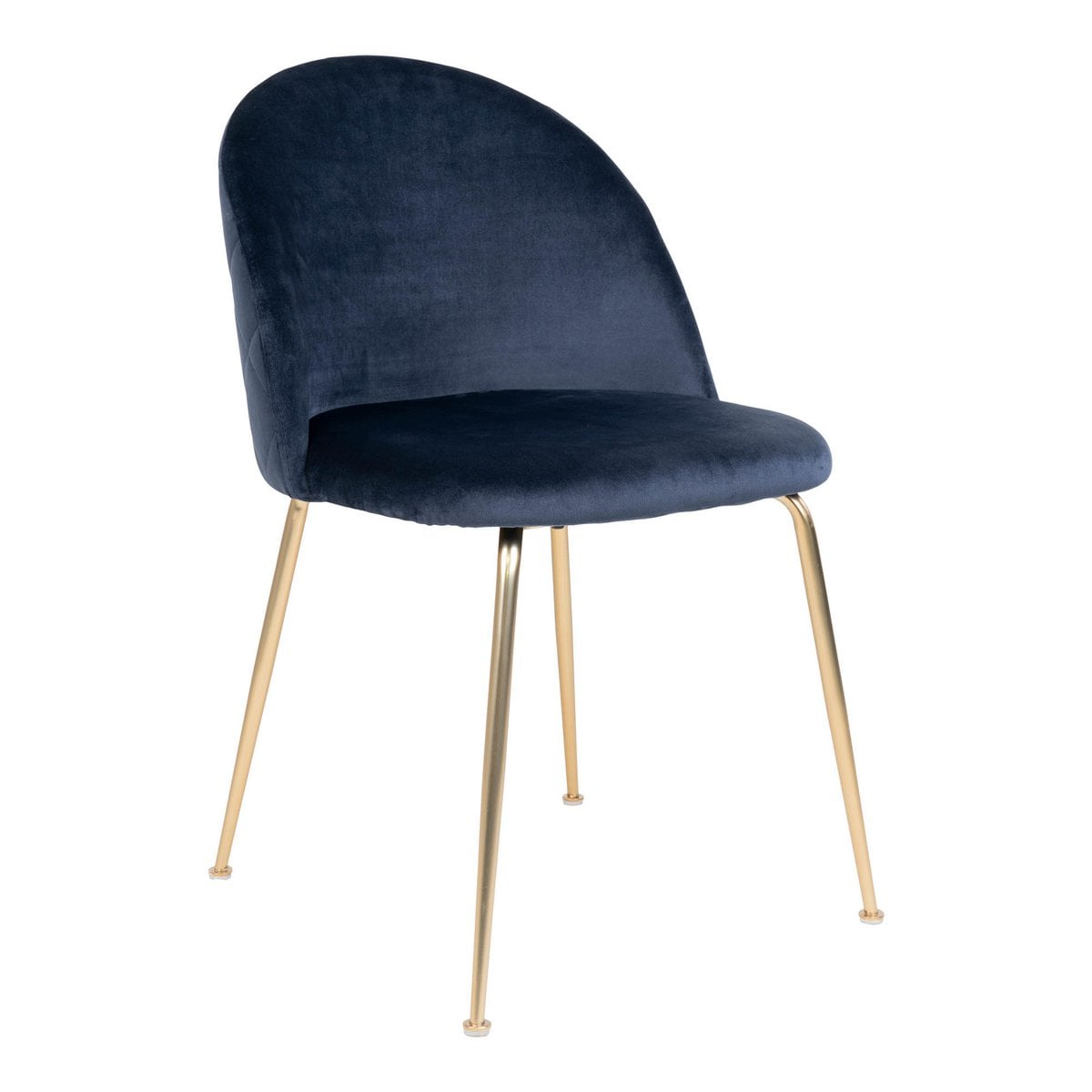 Esszimmerstuhl aus Samt blau im 2er-Set | VIA X SELECTION