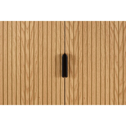 Hohe Kommode mit Eichenfront, 40 × 80 × 110 cm | VIA X SELECTION