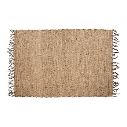 Teppich aus Baumwolle natur mit Fransen, 260 × 180 cm | VIA X SELECTION