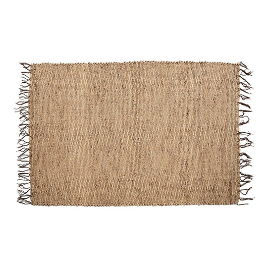 Teppich aus Baumwolle natur mit Fransen, 260 × 180 cm | VIA X SELECTION