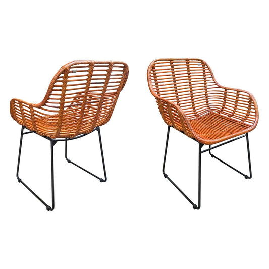 Rattansessel mit Kufengestell im 2er-Set | VIA X SELECTION