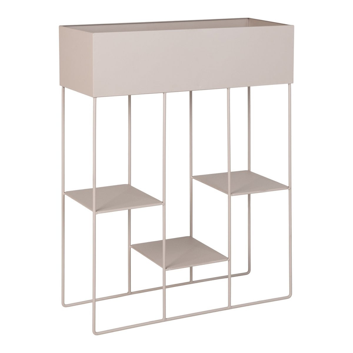 Pflanzenregal aus Stahl, Sand, 3 Ebenen, 25 ×, 60 × 80 cm | VIA X SELECTION