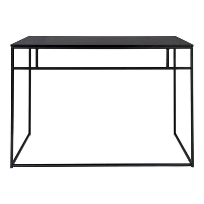 Schreibtisch schwarz mit Glasplatte, 100 × 45 cm | VIA X SELECTION