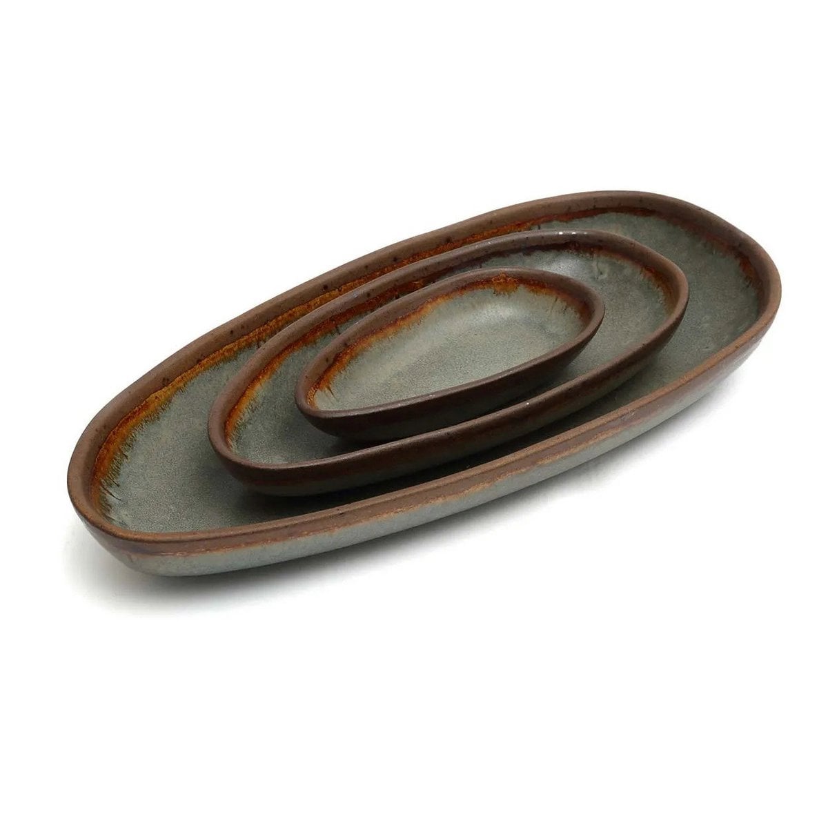 Servierplatte aus Steinzeug 23,5 × 12,5 cm | VIA X SELECTION