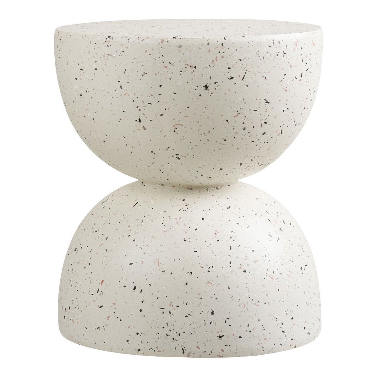 Runder Beistelltisch in Terrazzo-Optik, Ø, 40 × 45 cm | VIA X SELECTION