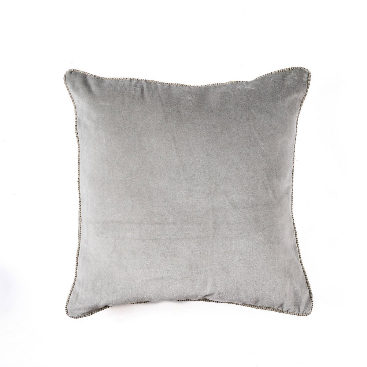 Kissenbezug aus Samt in Grau, 50 × 50 cm | VIA X SELECTION