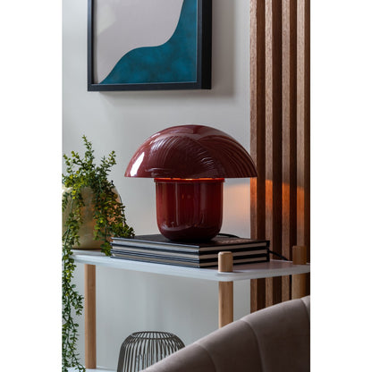Leitmotiv Fat Mushroom Tischleuchte in in Rot | VIA X SELECTION