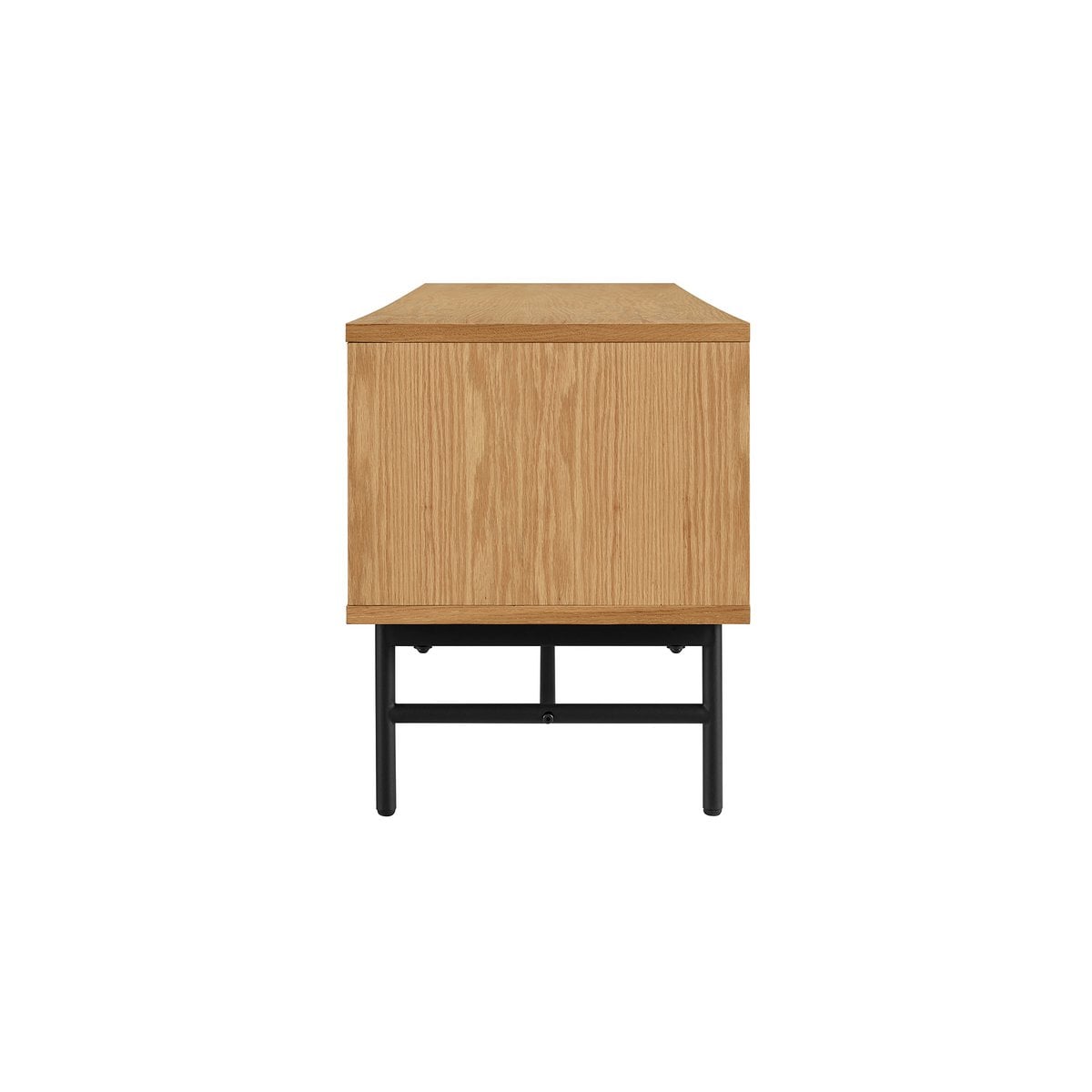 Lowboard mit Eichenfurnier und 2 Türen, 160 × 40 × 50 cm | VIA X SELECTION
