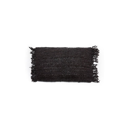 Kissenbezug aus Baumwolle in Schwarz und Dunkelblau, 30 × 50 cm | VIA X SELECTION