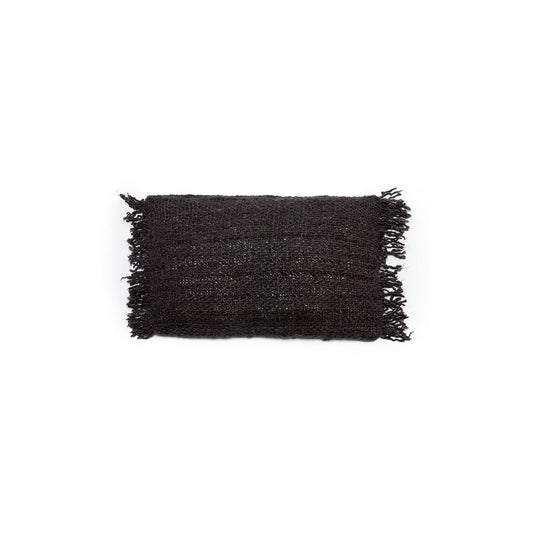 Kissenbezug aus Baumwolle in Schwarz und Dunkelblau, 30 × 50 cm | VIA X SELECTION