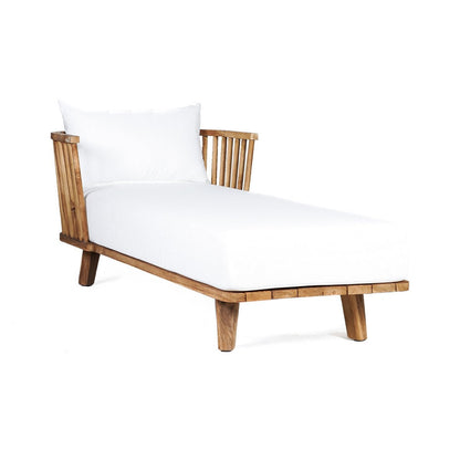 Daybed aus recyceltem Teakholz mit Outdoor-Kissen | VIA X SELECTION