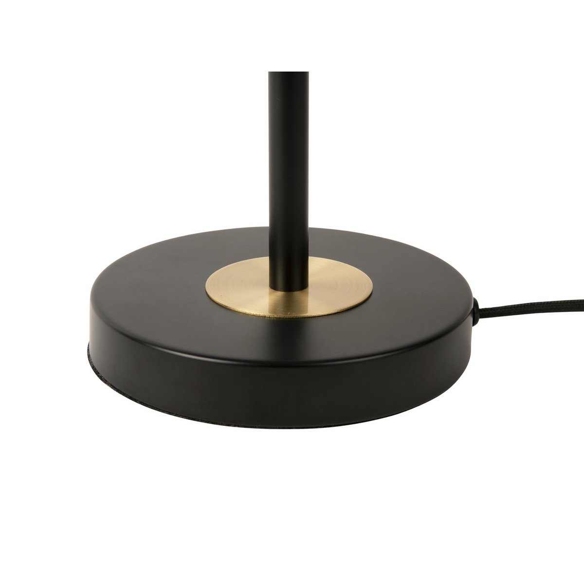 Leitmotiv Gold Disc Tischleuchte in Schwarz | VIA X SELECTION