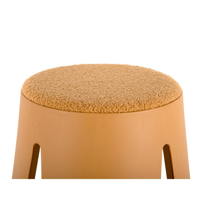 Runder Teddy-Hocker in Gelb | VIA X SELECTION