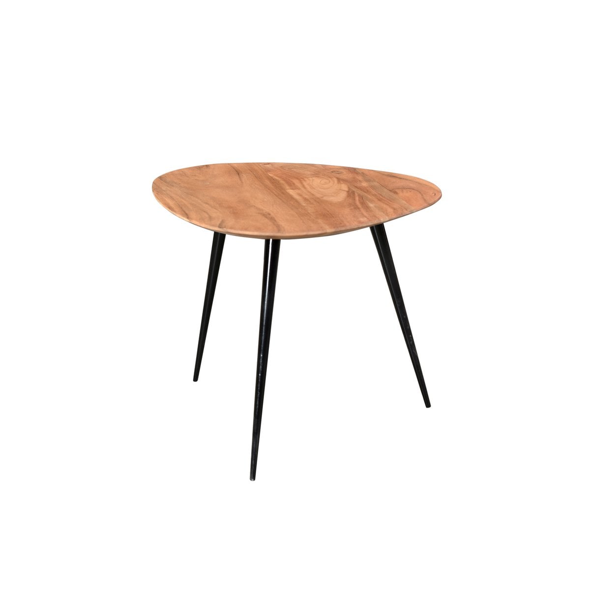 Beistelltisch aus Akazie und Metall, 40 × 37 × 37 cm | VIA X SELECTION