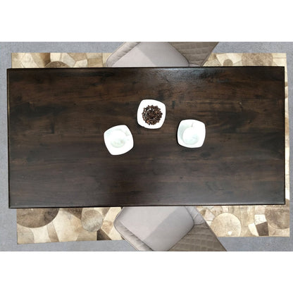 Esstisch Altholz Schnitzdetails, 140 × 70 cm | VIA X SELECTION