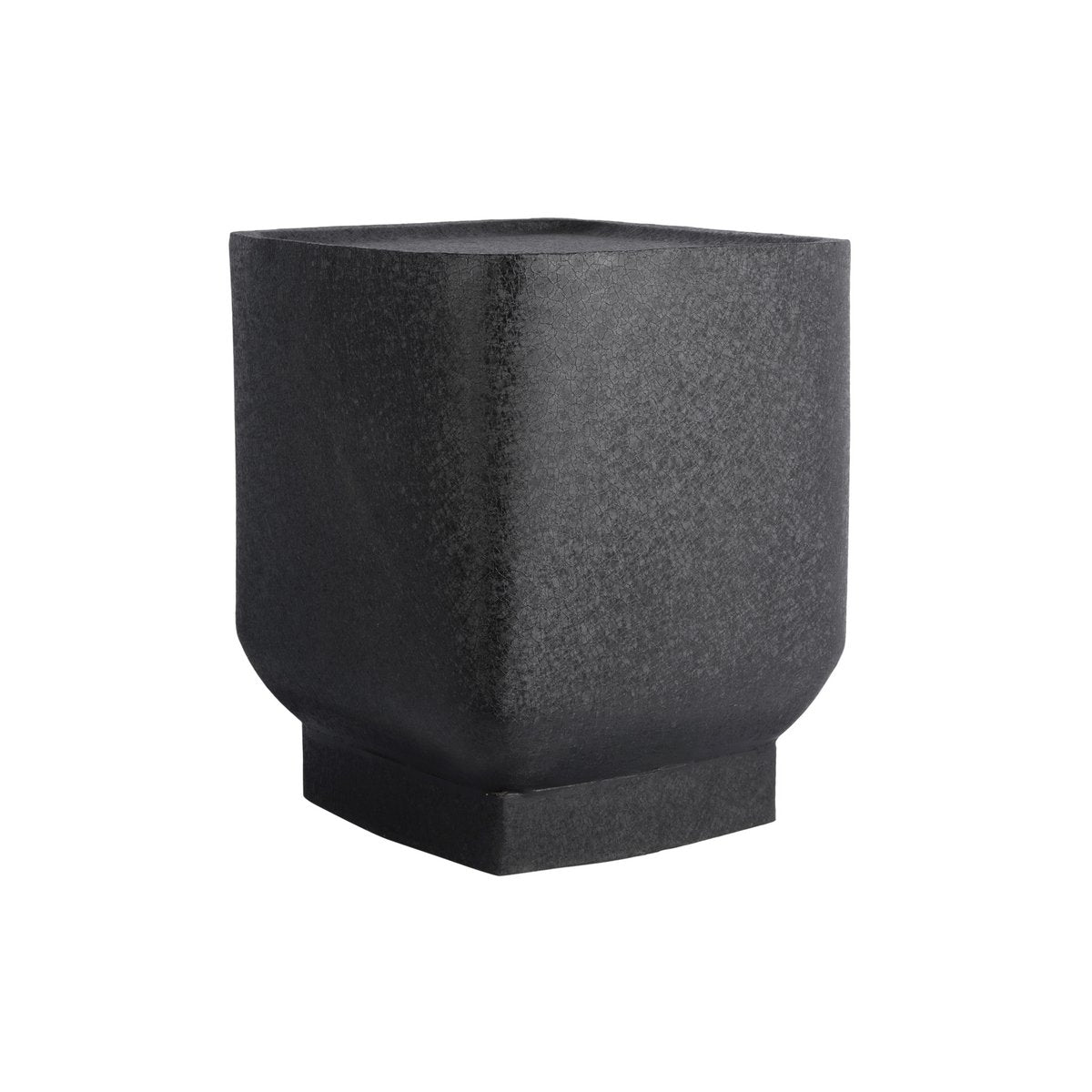 Beistelltisch aus Eisen in Schwarz, 37 × 37 × 40 cm | VIA X SELECTION