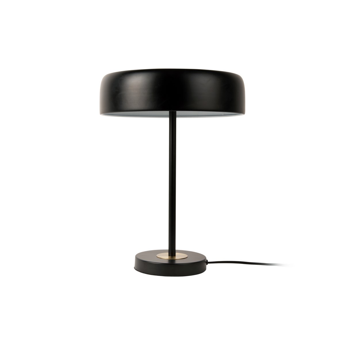 Leitmotiv Gold Disc Tischleuchte in Schwarz | VIA X SELECTION