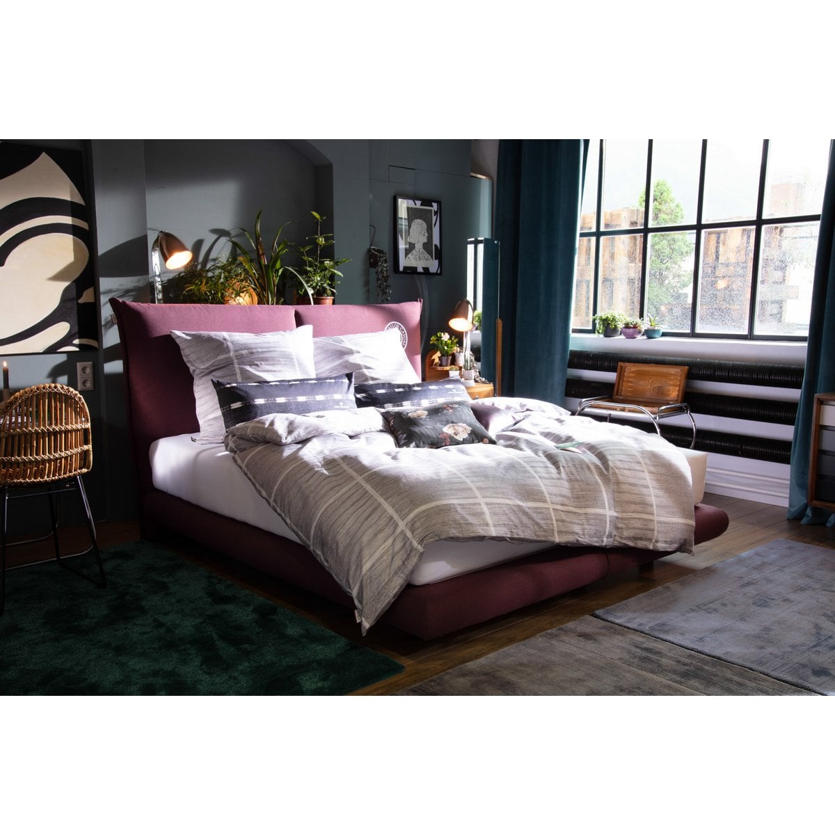 TOM TAILOR Home Esszimmerstuhl aus Rattan mit dichtem Geflecht und schwarzem Metallgestell im 2er-Set | VIA X SELECTION