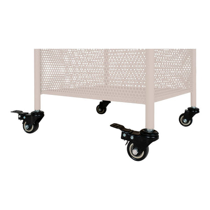 Rollwagen aus Stahl mit 3 Ebenen, 35 × 35 × 106 cm | VIA X SELECTION