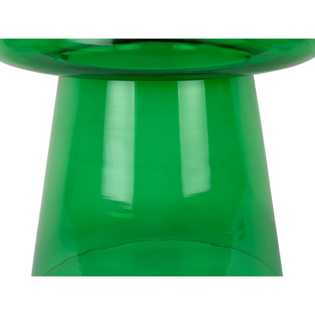 Glas-Beistelltisch rauchgrün, Ø, 41 × 38 cm | VIA X SELECTION