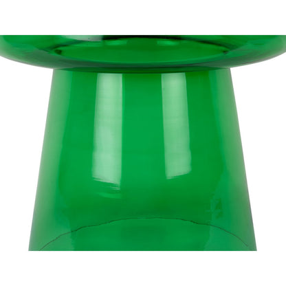 Glas-Beistelltisch rauchgrün, Ø, 41 × 38 cm | VIA X SELECTION