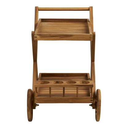 Servierwagen aus Teak, 86 × 50 × 81 cm | VIA X SELECTION
