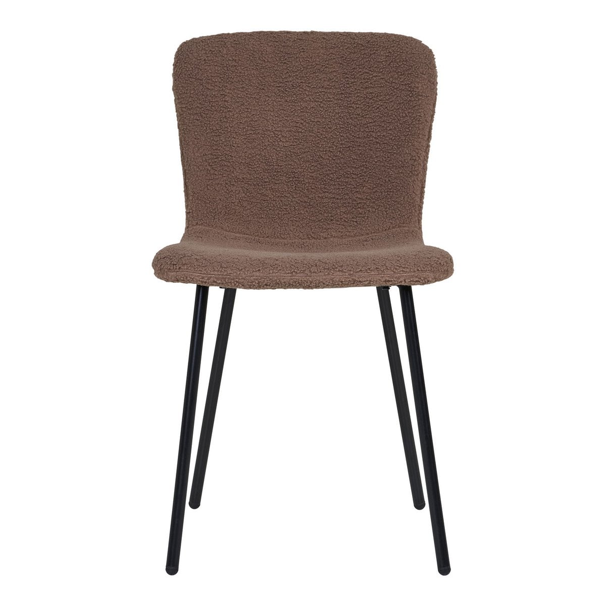 Esszimmerstuhl in brauner Felloptik im 2er-Set | VIA X SELECTION