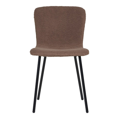 Esszimmerstuhl in brauner Felloptik im 2er-Set | VIA X SELECTION