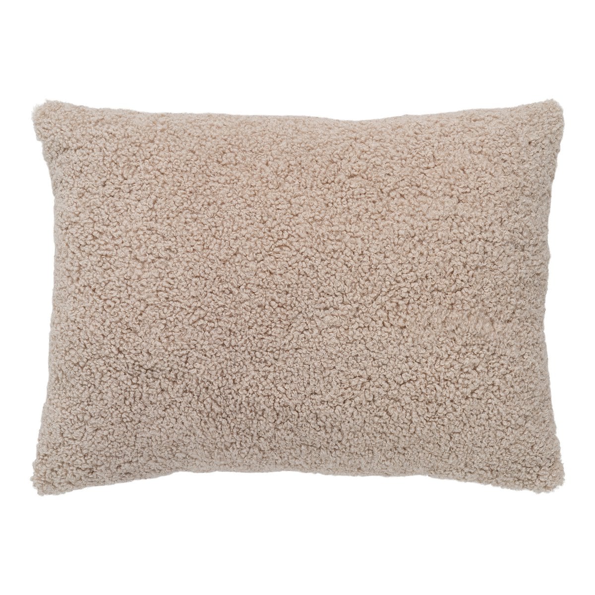 Kissen mit Bouclé-Struktur grau-braun, 45 × 60 cm | VIA X SELECTION