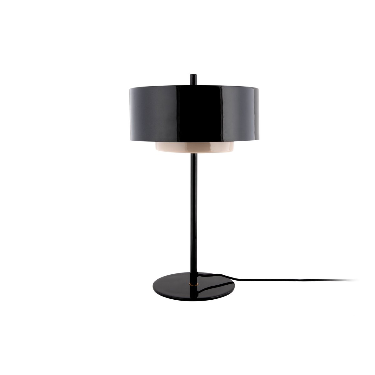 Leitmotiv Grato Ring Tischleuchte in Schwarz | VIA X SELECTION