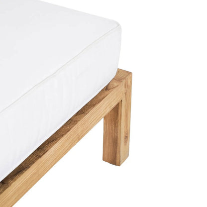 Modularer Outdoor-Ottomane aus Teakholz | VIA X SELECTION