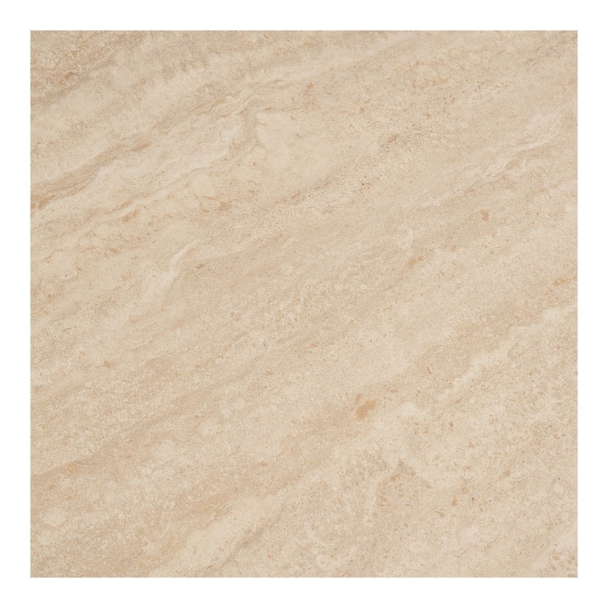 Runder Couchtisch aus Keramik in Travertinoptik, Ø, 70 × 41 cm | VIA X SELECTION