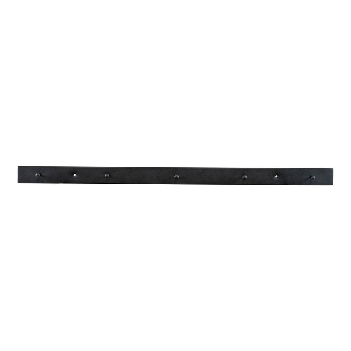 Wandgarderobe aus schwarzem Stahl, 70 × 4 × 4 cm | VIA X SELECTION