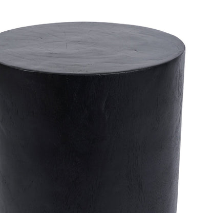 Hocker aus Suarholz schwarz mit glatter Form | VIA X SELECTION