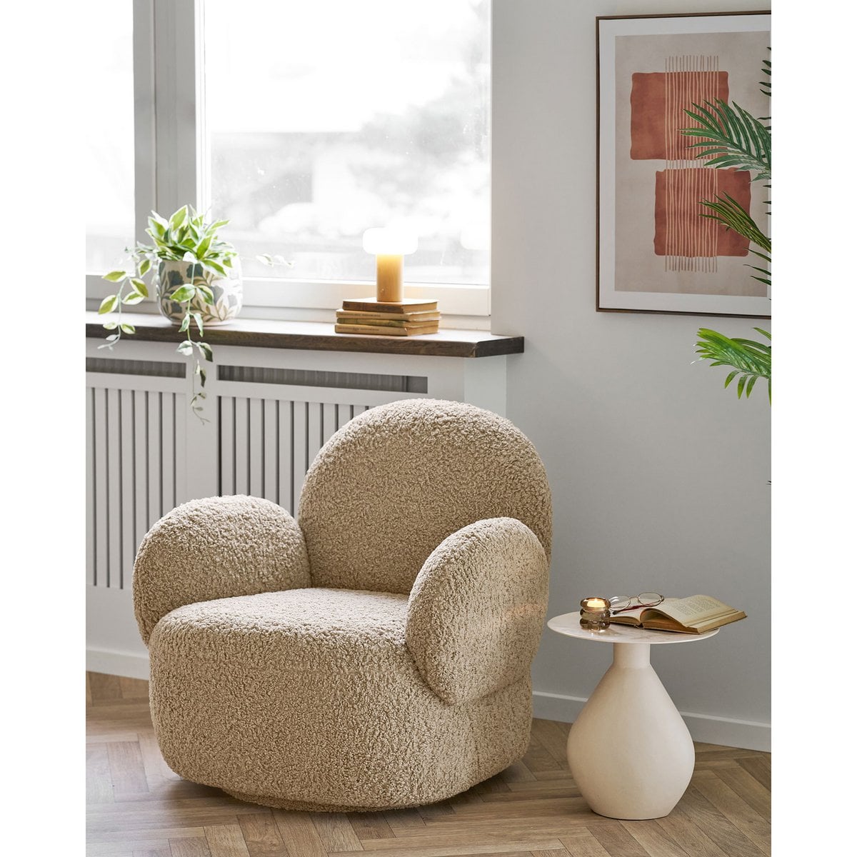 Beistelltisch aus Metall mit Emaille, Ø, 36 × 40 cm | VIA X SELECTION