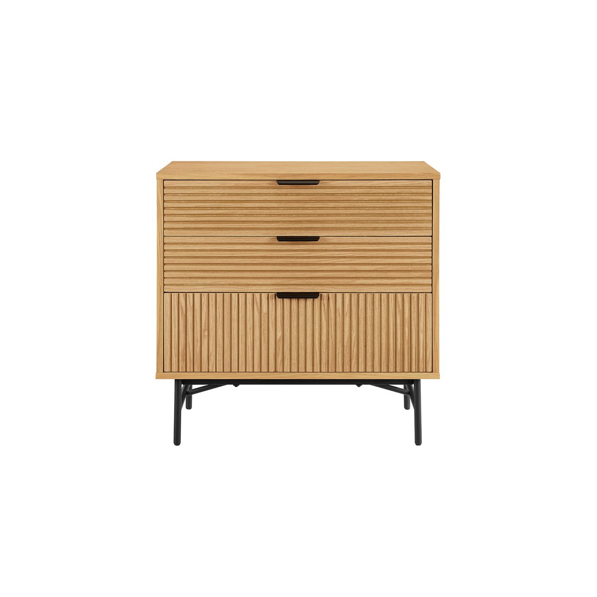 Kommode mit Eichenfront, 40 × 80 × 80 cm | VIA X SELECTION
