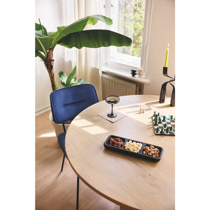 TOM TAILOR Home runder Esstisch Mangoholz gerippter Mittelfuß 120 cm | VIA X SELECTION