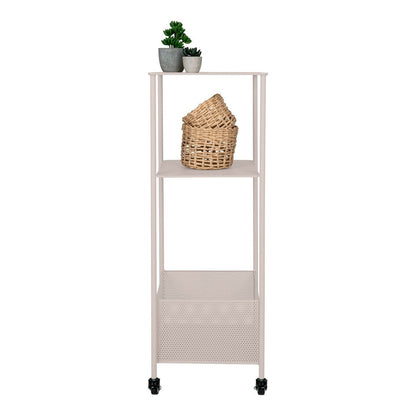 Rollwagen aus Stahl mit 3 Ebenen, 35 × 35 × 106 cm | VIA X SELECTION