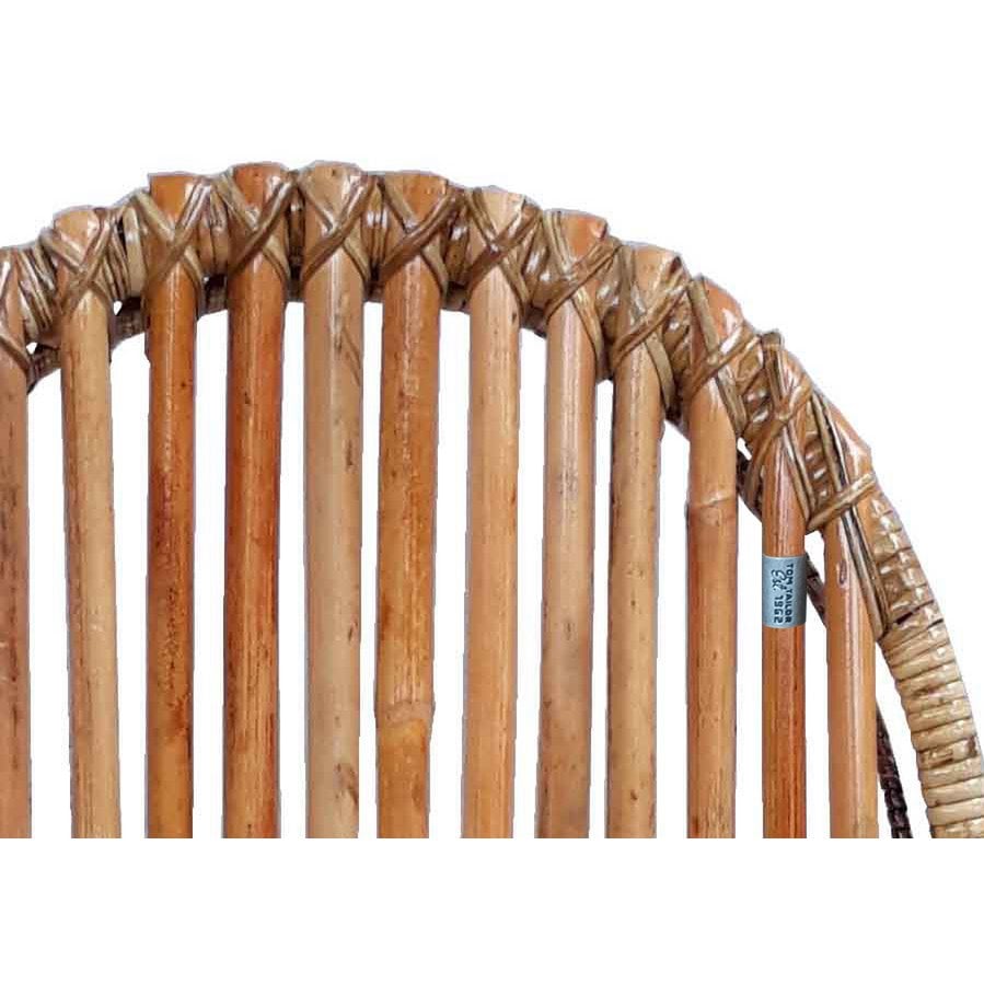 TOM TAILOR Home Esszimmerstuhl aus Rattan mit dichtem Geflecht und schwarzem Metallgestell im 2er-Set | VIA X SELECTION