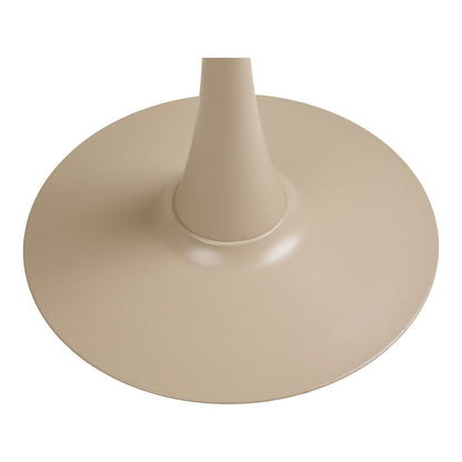 Runder Bistrotisch aus Stahl in Taupe, Ø 60 cm | VIA X SELECTION
