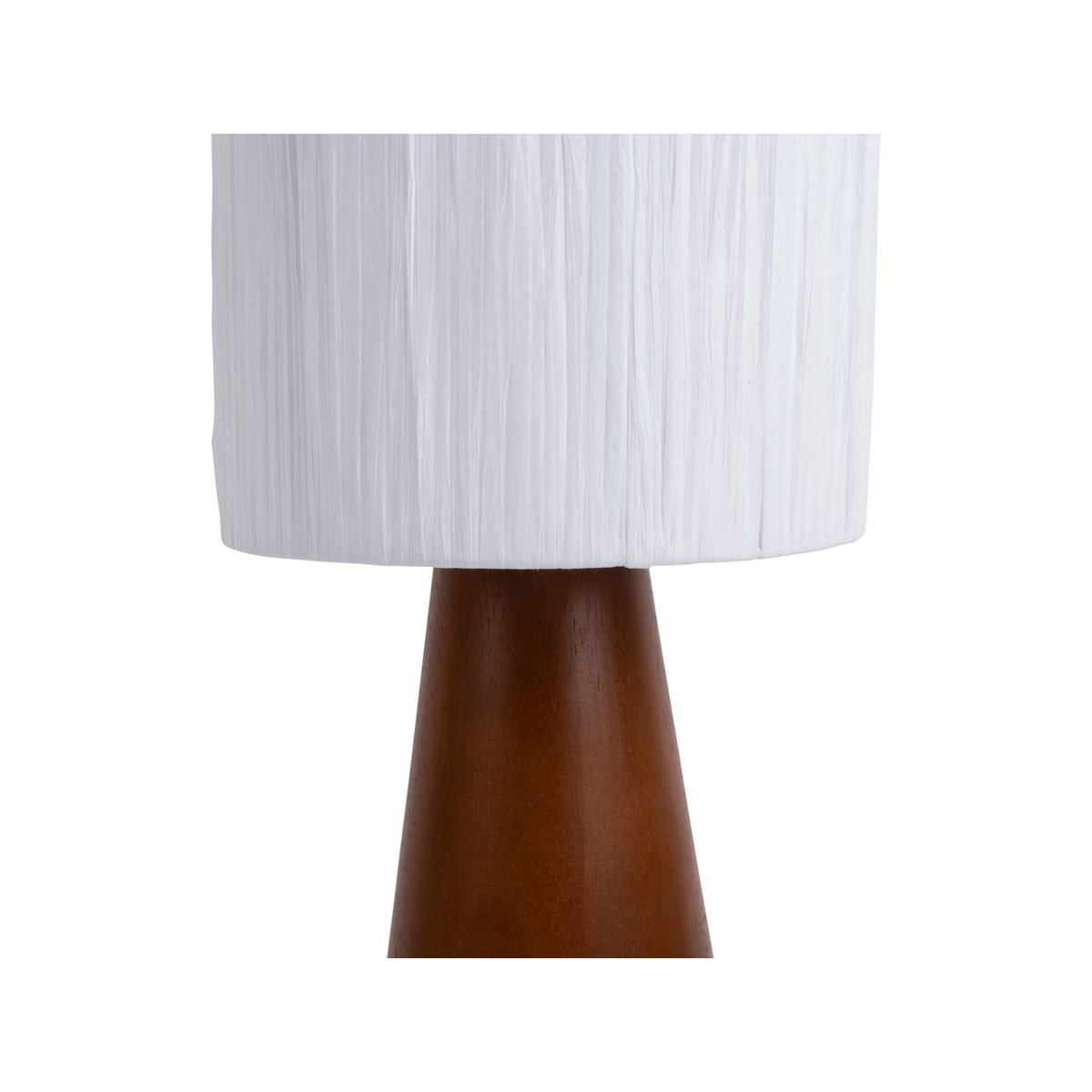 Leitmotiv Sheer Cone Tischleuchte aus Jute in Weiß | VIA X SELECTION
